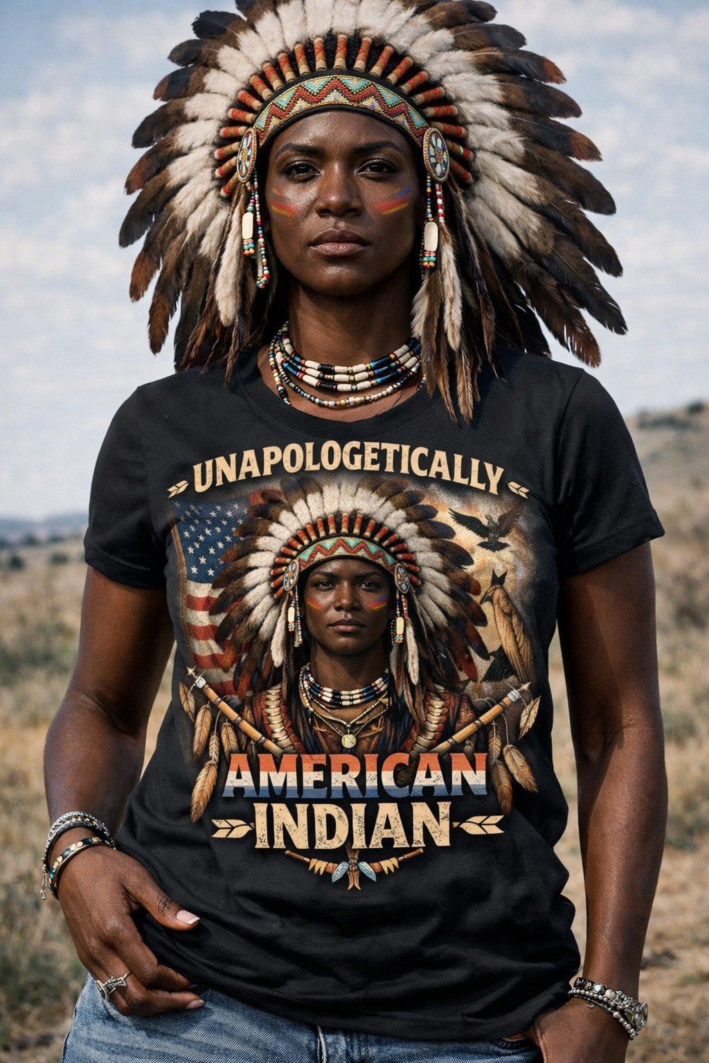 Unapologetically American Indian Tee