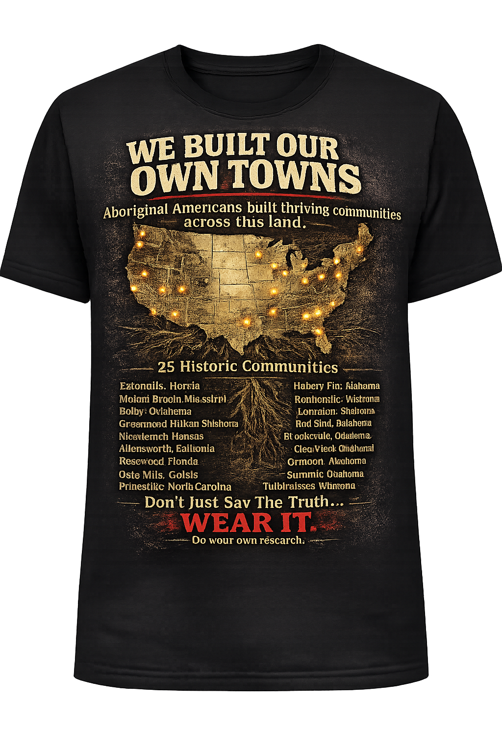 We Built Our Own Towns - tee