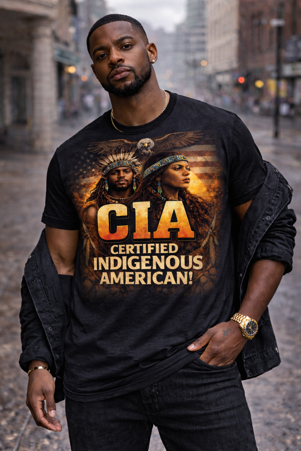 CIA – Certified Indigenous American T-Shirt