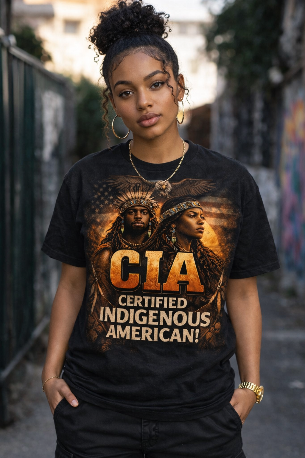 CIA – Certified Indigenous American T-Shirt