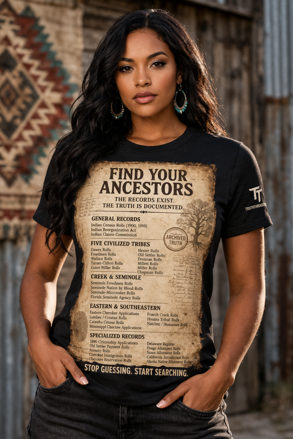 Find your ancestors the rolls tee
