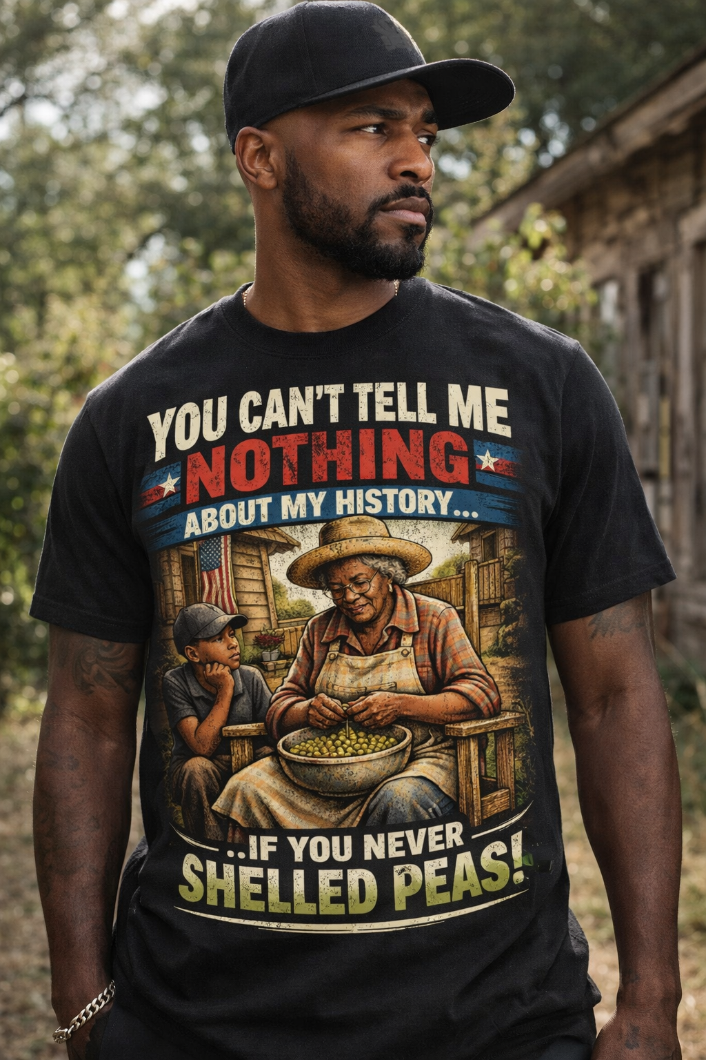 You Can’t Tell Me Nothing About My History Tee – “Shelled Peas” Edition