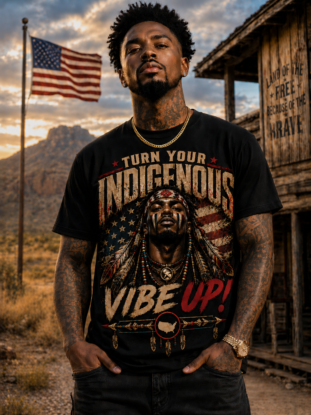 Turn Your Indigenous Vibe Up! – Truth Thread Teez
