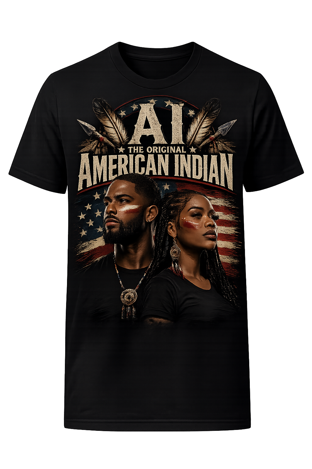 AI The Original American Indian – Statement T-Shirt | Truth Thread Teez