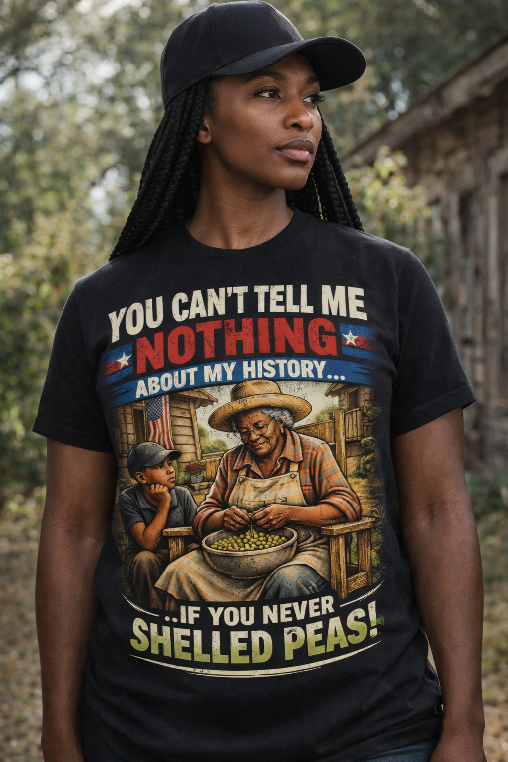 You Can’t Tell Me Nothing About My History Tee – “Shelled Peas” Edition
