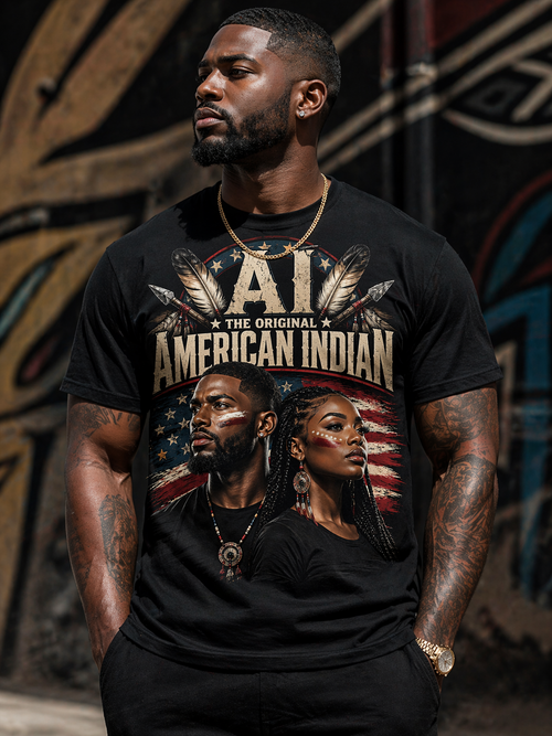 AI The Original American Indian – Statement T-Shirt | Truth Thread Teez
