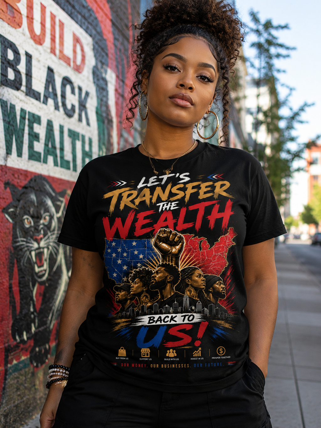 Let's Transfer the wealth back to us tee