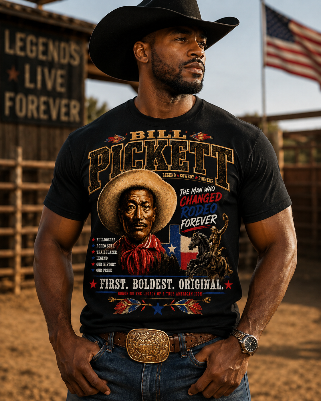 Bill Pickett tribute tee