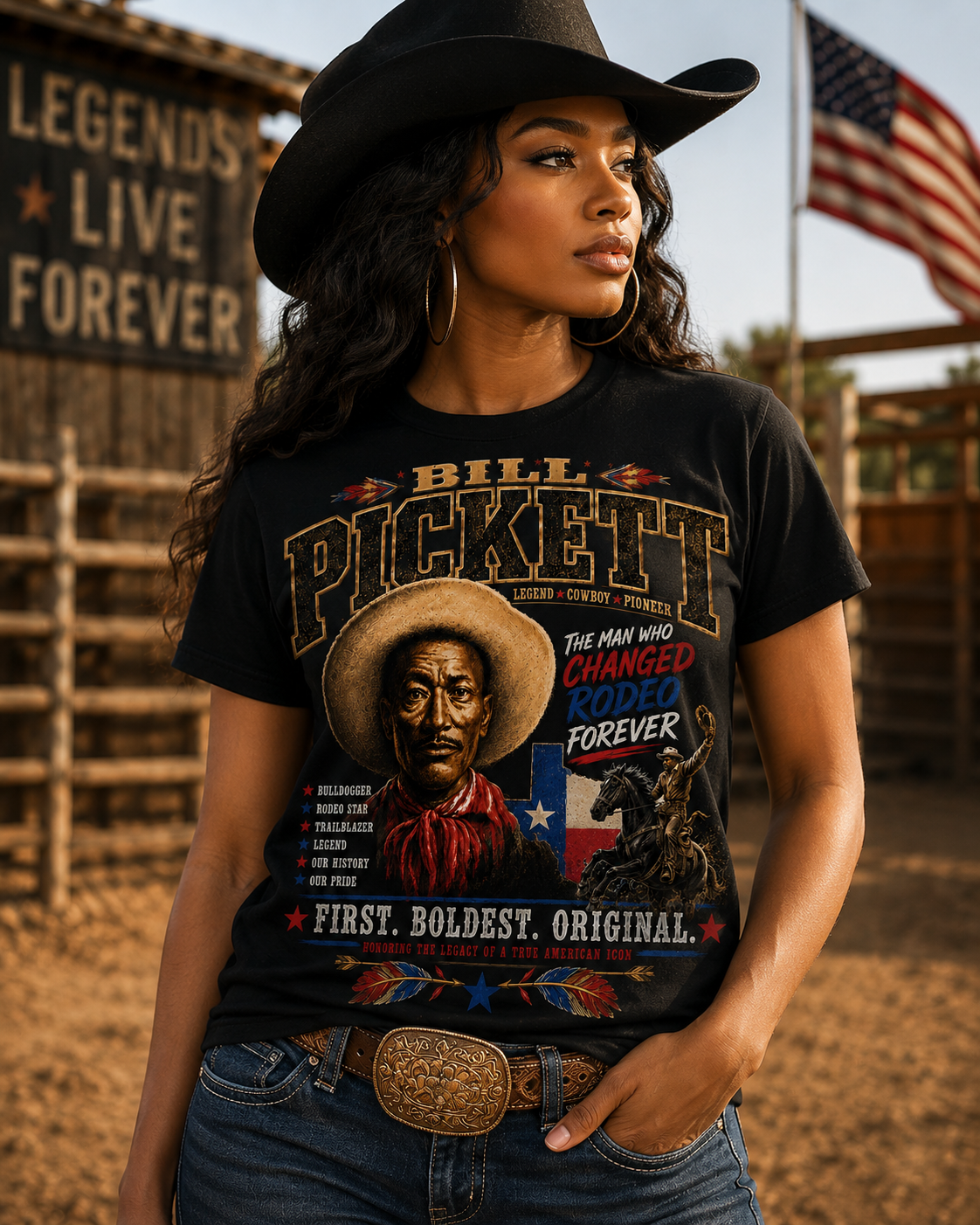 Bill Pickett tribute tee