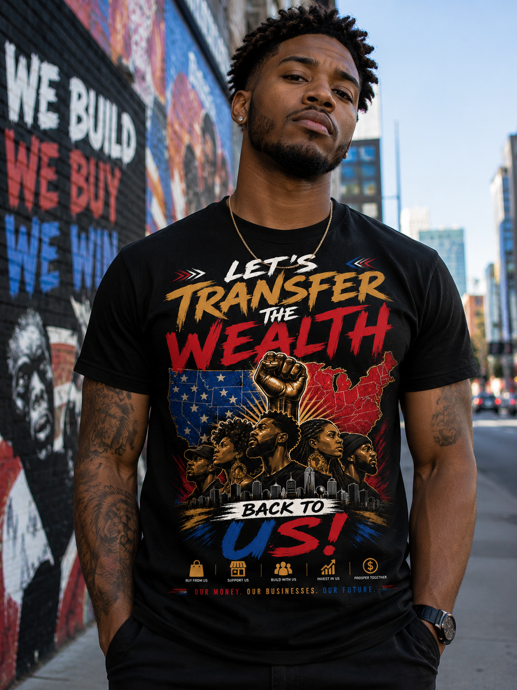 Let's Transfer the wealth back to us tee